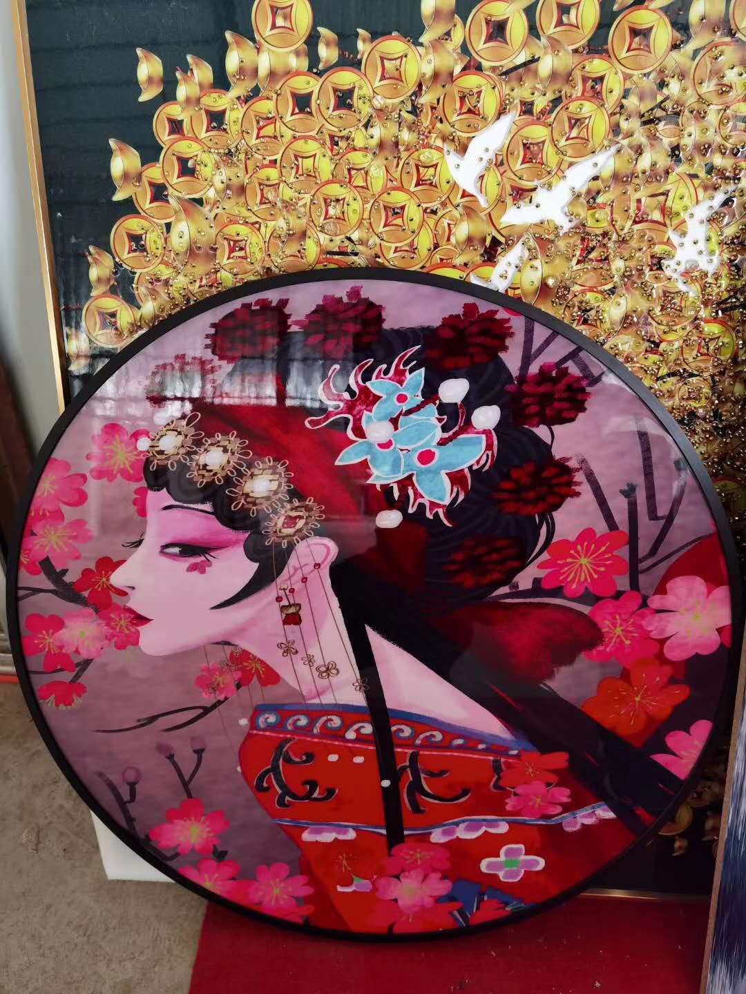 異型晶瓷畫(huà)上光機器效果展示